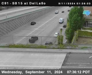 SB 15 at Del Lago bridge