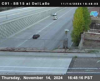 SB 15 at Del Lago bridge