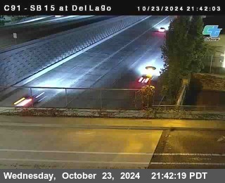 SB 15 at Del Lago bridge