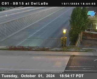 SB 15 at Del Lago bridge