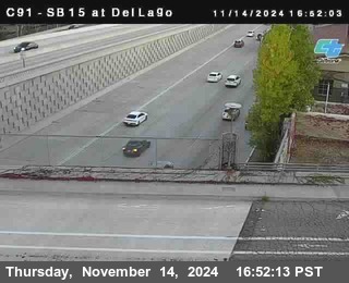 SB 15 at Del Lago bridge