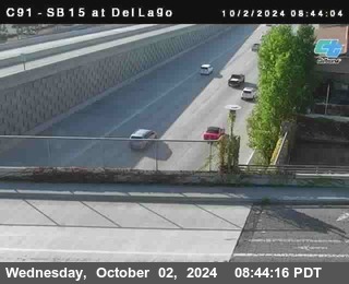 SB 15 at Del Lago bridge