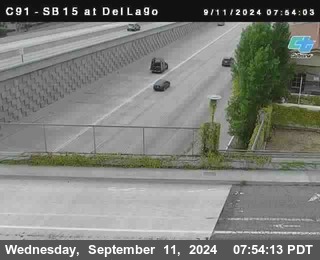 SB 15 at Del Lago bridge