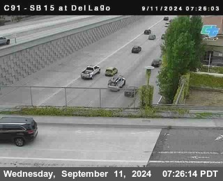 SB 15 at Del Lago bridge