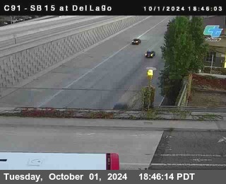 SB 15 at Del Lago bridge