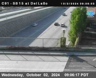 SB 15 at Del Lago bridge