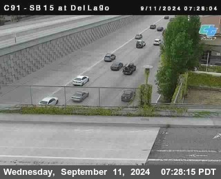 SB 15 at Del Lago bridge