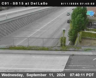 SB 15 at Del Lago bridge