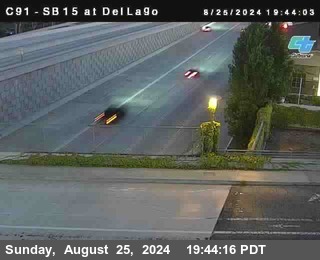 SB 15 at Del Lago bridge