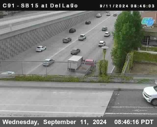 SB 15 at Del Lago bridge