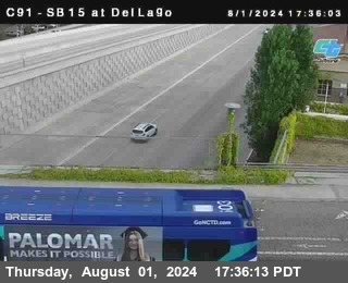 SB 15 at Del Lago bridge