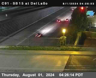 SB 15 at Del Lago bridge