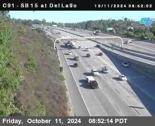 SB 15 at Del Lago bridge