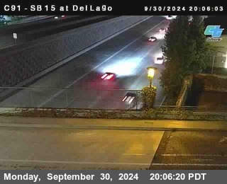 SB 15 at Del Lago bridge