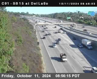 SB 15 at Del Lago bridge