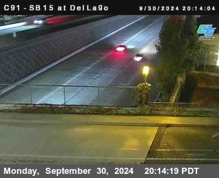 SB 15 at Del Lago bridge