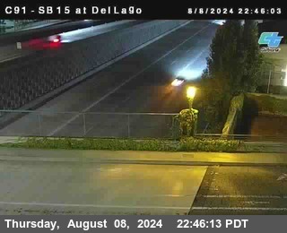 SB 15 at Del Lago bridge