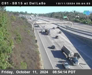 SB 15 at Del Lago bridge