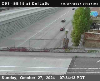 SB 15 at Del Lago bridge