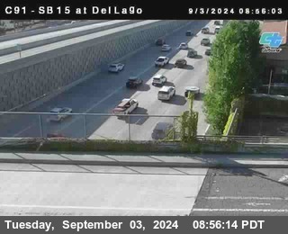 SB 15 at Del Lago bridge