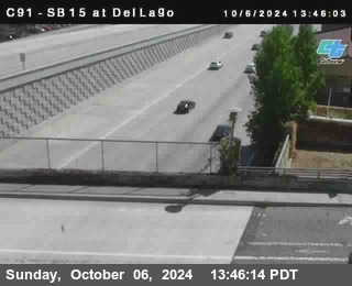 SB 15 at Del Lago bridge