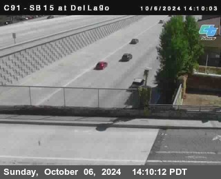 SB 15 at Del Lago bridge