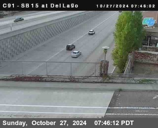 SB 15 at Del Lago bridge