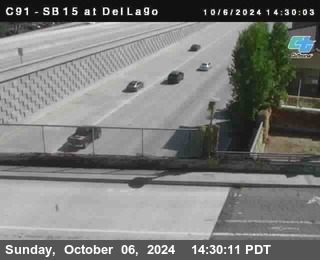 SB 15 at Del Lago bridge