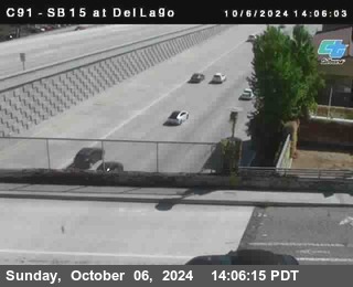 SB 15 at Del Lago bridge