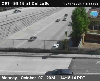 SB 15 at Del Lago bridge