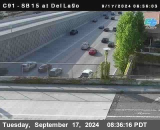 SB 15 at Del Lago bridge