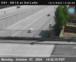 SB 15 at Del Lago bridge