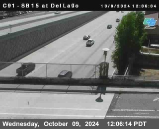 SB 15 at Del Lago bridge