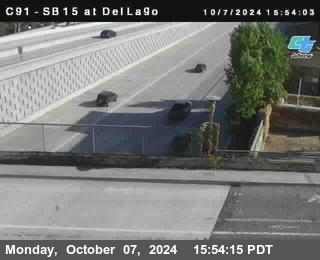 SB 15 at Del Lago bridge