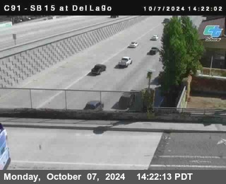 SB 15 at Del Lago bridge