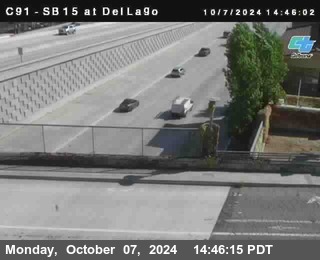 SB 15 at Del Lago bridge