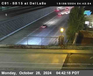 SB 15 at Del Lago bridge