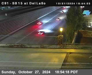 SB 15 at Del Lago bridge