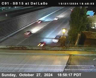 SB 15 at Del Lago bridge