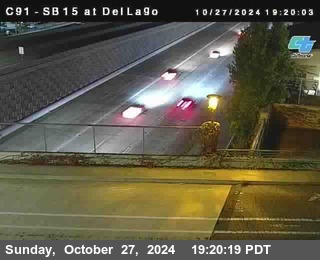 SB 15 at Del Lago bridge