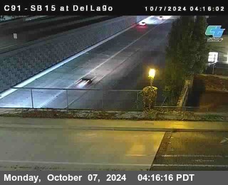 SB 15 at Del Lago bridge