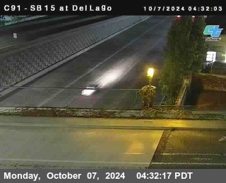 SB 15 at Del Lago bridge