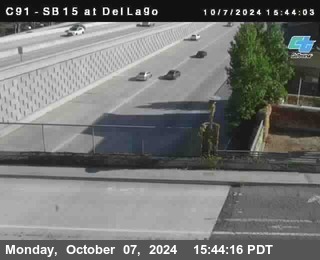 SB 15 at Del Lago bridge