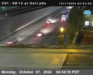 SB 15 at Del Lago bridge