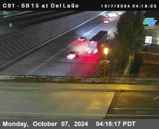 SB 15 at Del Lago bridge