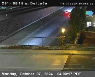 SB 15 at Del Lago bridge