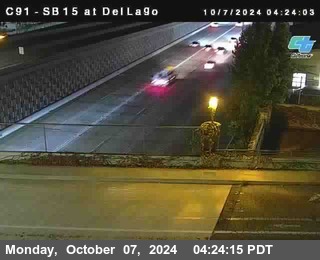 SB 15 at Del Lago bridge