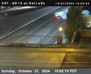 SB 15 at Del Lago bridge