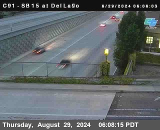 SB 15 at Del Lago bridge