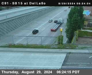 SB 15 at Del Lago bridge